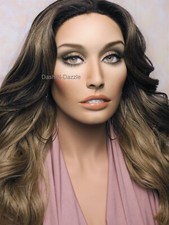 Female mannequin Wig bust with GREEN glass eyes! NEW EXCLUSIVE TALL DESIGN!