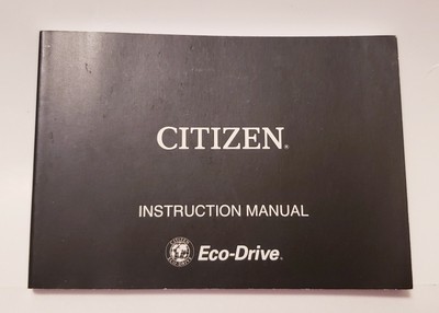Citizen Quartz Eco Drive Watch Instruction Manual CTZ-A8151 / Cal. E650