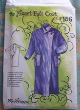 REVISIONS Diane Ericson Vintage Pattern 106 HEART-FELT Coat Jacket Vest XS-XXL