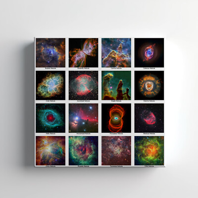 Nebula Collection Galaxie Leinwandbild Wandbild, stilvolle Wohndeko Wandbehang