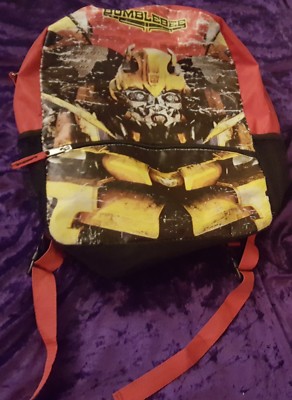 The TRANSFORMERS Bumblebee Optimus Prime Reversible BOOKBAG BACKPACK SCHOOL  BAG