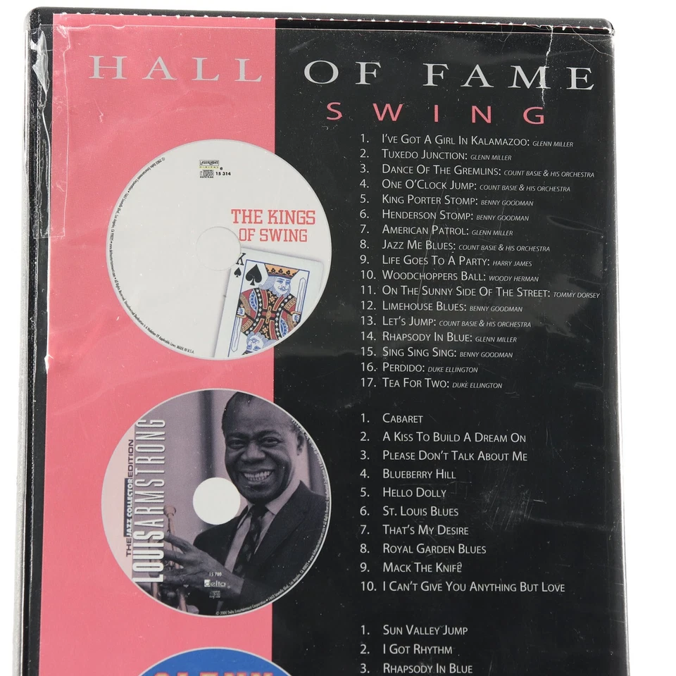 Hall of Fame: Swing (4 CD Box Set, 2004, Delta) Glenn Miller, Louis Armstrong - Image 3 of 4