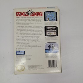 Monopoly (Nintendo Entertainment System, 1991) NES CIB with Poster - See Pics! 