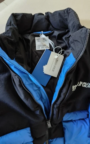 Marcelo Burlon County Of Milan Cross Block Nylon Down Jacket Sz Mens XL image 6