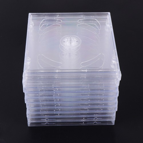 10PCS Clear Jewel Cases Standard Jewel Cases Video Storage Case - Afbeelding 3 van 12