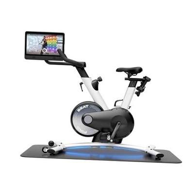 Smart Exercise Bike, Indoor Exercise Bike With 15.6 TouchScreen, Arctic White