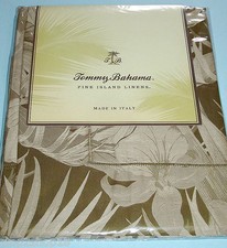 Tommy Bahama Jungle Fever Euro Sham 600TC Egyptian Cotton Sateen Italy 26x26 New