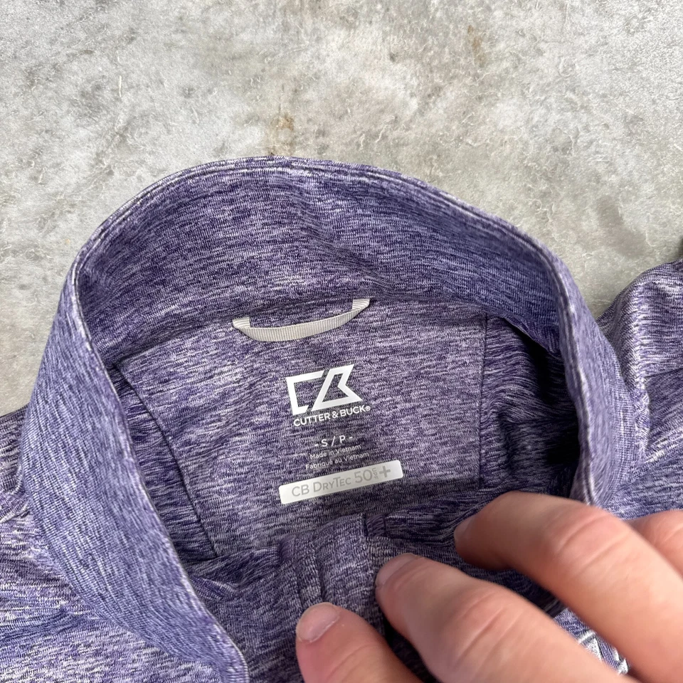 Suéter Cutter & Buck Kentucky Derby para Hombre Pequeño 1/4 Cremallera Jersey Dry Tech Preppy Foto 3 de 4