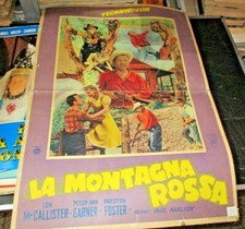 LA MONTAGNA ROSSA fotobusta originale 1949 MC ALLISTER GARNER FOSTER tipo B