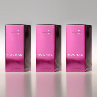 Rochas Man - EDT Eau de Toilette 100ml - 3x