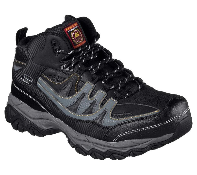 Black skechers work boots outlet
