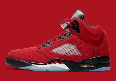 Nike Air Jordan 5 Retro Raging Bull Red 2021 Black 440888-600 GS 4Y  Pre-owned | eBay