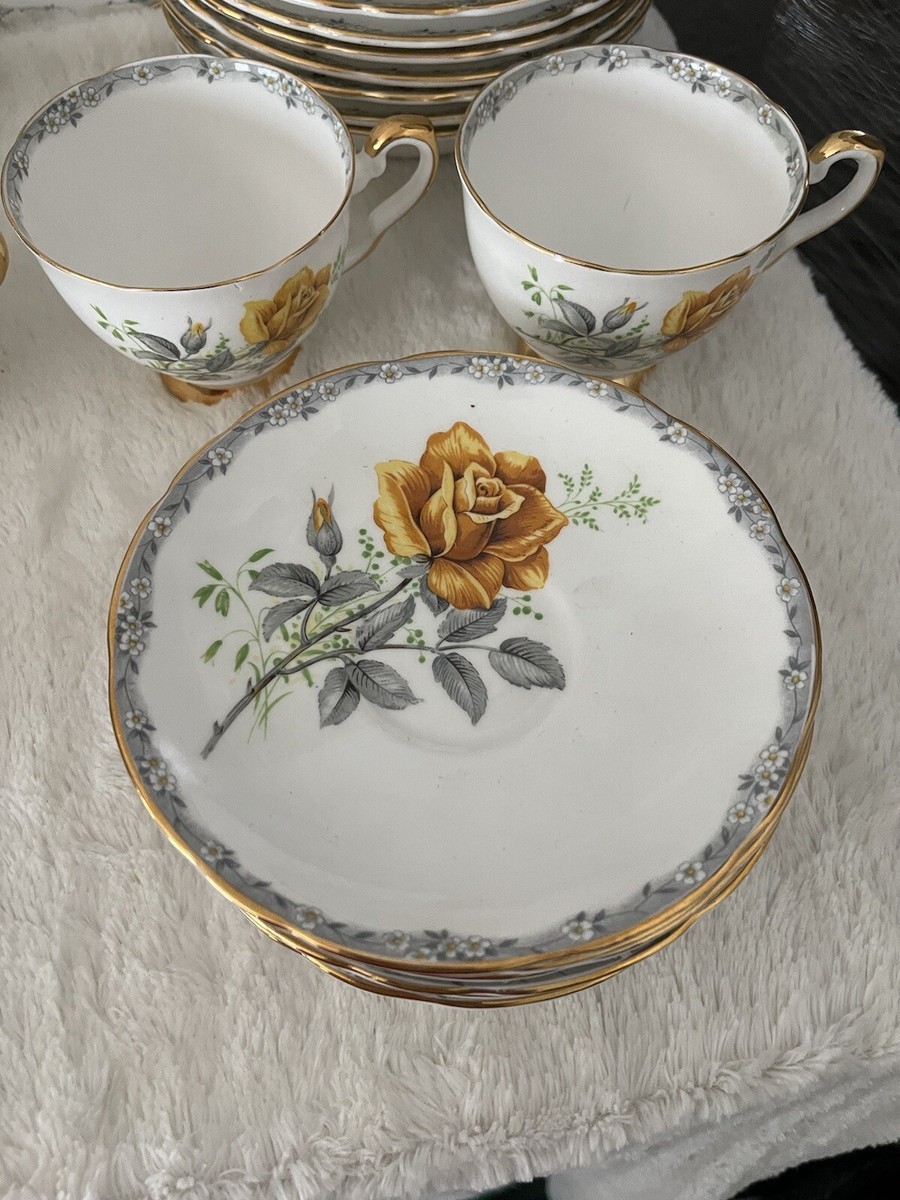Royal Stafford ROSES TO REMEMBER 42 Piece Set Platters,Cups