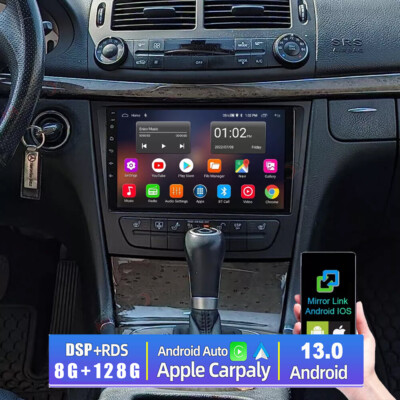 9'' Car Radio 8+128G Carplay Android 13 For Mercedes Benz E-W211 CLS-W219 GPS NAV