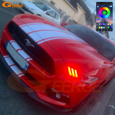 For Ford Mustang 2015 2016 2017 BT APP Multi Color RGB LED Angel