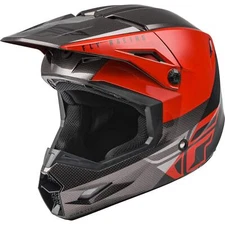 NEW Fly Racing Kinetic Straight Edge Helmet Red Black Grey Size Small 73-8635S