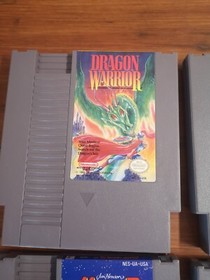 4 LOT NES games Dragon Warrior Muppet Adventure Street Fighter Mario/Duck Hunt