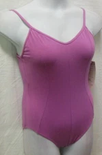 MIRELLA LADIES M207LM orchid Camisole leotard Princess Seam Ballet shopworn