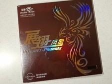 Double Fish VOLANT Phoenix Table Tennis Rubber Black 41 Hard 2.1mm Sticky 