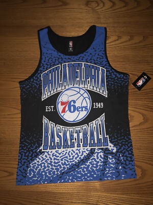 PHILADELPHIA 76ERS BASKETBALL NBA UNK MENS TEAM LOGO EST. 1949 TANK TOP M-L-XL