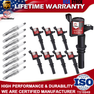 Ignition Coils & Spark Plugs for 2004 2005-2008 Ford F150 Truck V8 5.4L