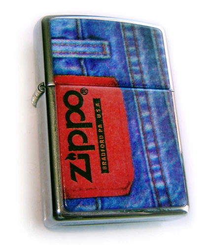 ZIPPO Beautiful 1996 JEANS SERIES TAB Fantastic Special Very RARE Collectible!