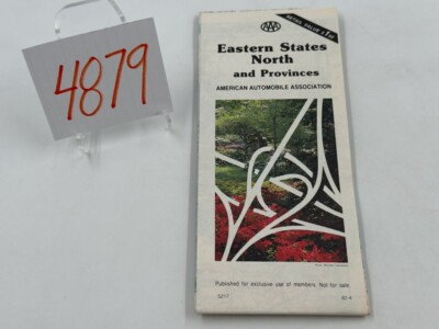 Vintage AAA Map - Eastern States and Provinces, 1980s