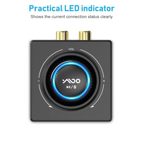 YMOO Ricevitore Bluetooth 5.3 HiFi Audio per impianto stereo, 3.5mm RCA jack, Po - Foto 7 di 7