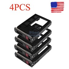 4PCS 3.5" HDD Tray Caddy 2.5" Adapter For HP G9 G10 774026-001 661914-001