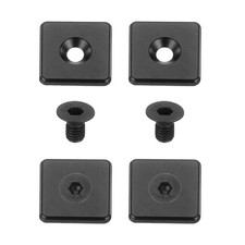 4Pcs Profile End Cap, Aluminum 4040 EU Standard 8mm T-Slot Extrusion, Black