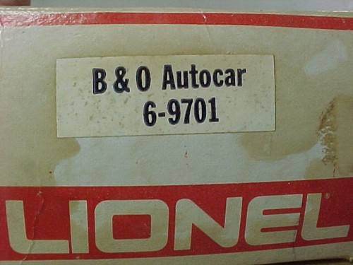 Coche de caja de automóvil Lionel 6-9701 Baltimore y Ohio negro de doble puerta | Zustand: Used
