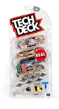 TECH DECK Ultra DLX Real Skateboards - Pack of 4 Fingerboard Toys - Spin Master