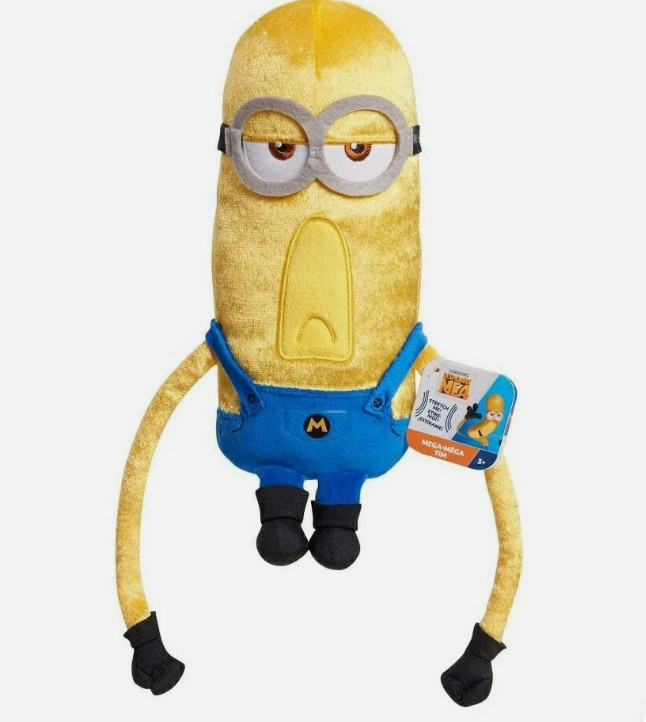 Just Play Soft Stuffed Animals and Plush Toys, Fabrics Yellow Blue Minon