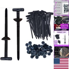 Versatile Self-Locking Nylon Cable Tie Buckles - Ideal for Automotive & Home Use