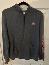 Adidas Women s Hoodie Medium Charcoal Grey