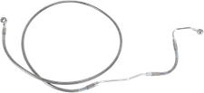 Drag Specialties Extended Stainless Steel Front Brake Line Kit 66 3/4in. Clea...