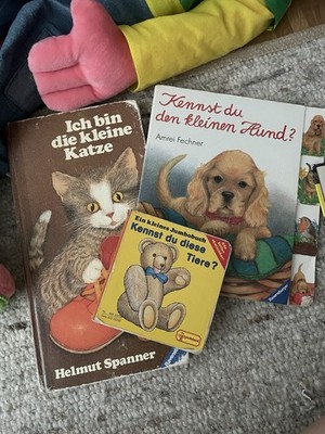 Oldschool Kinderbuch/Ich bin die kleine Katze/ Kennst du den kleinen Hund?/Retro