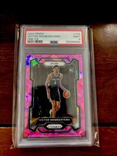 2023-24 Panini Prizm - Victor Wembanyama #136 Pink Ice Prizm (RC) PSA 9