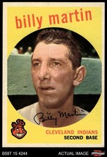 1959 Topps #295 Billy Martin Indians 5 - EX