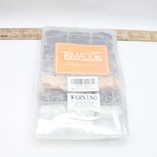 (2000-Pk) TsMADDTs Small Elastic Hair Ties 7 Natural Colors w/ Organizer Box