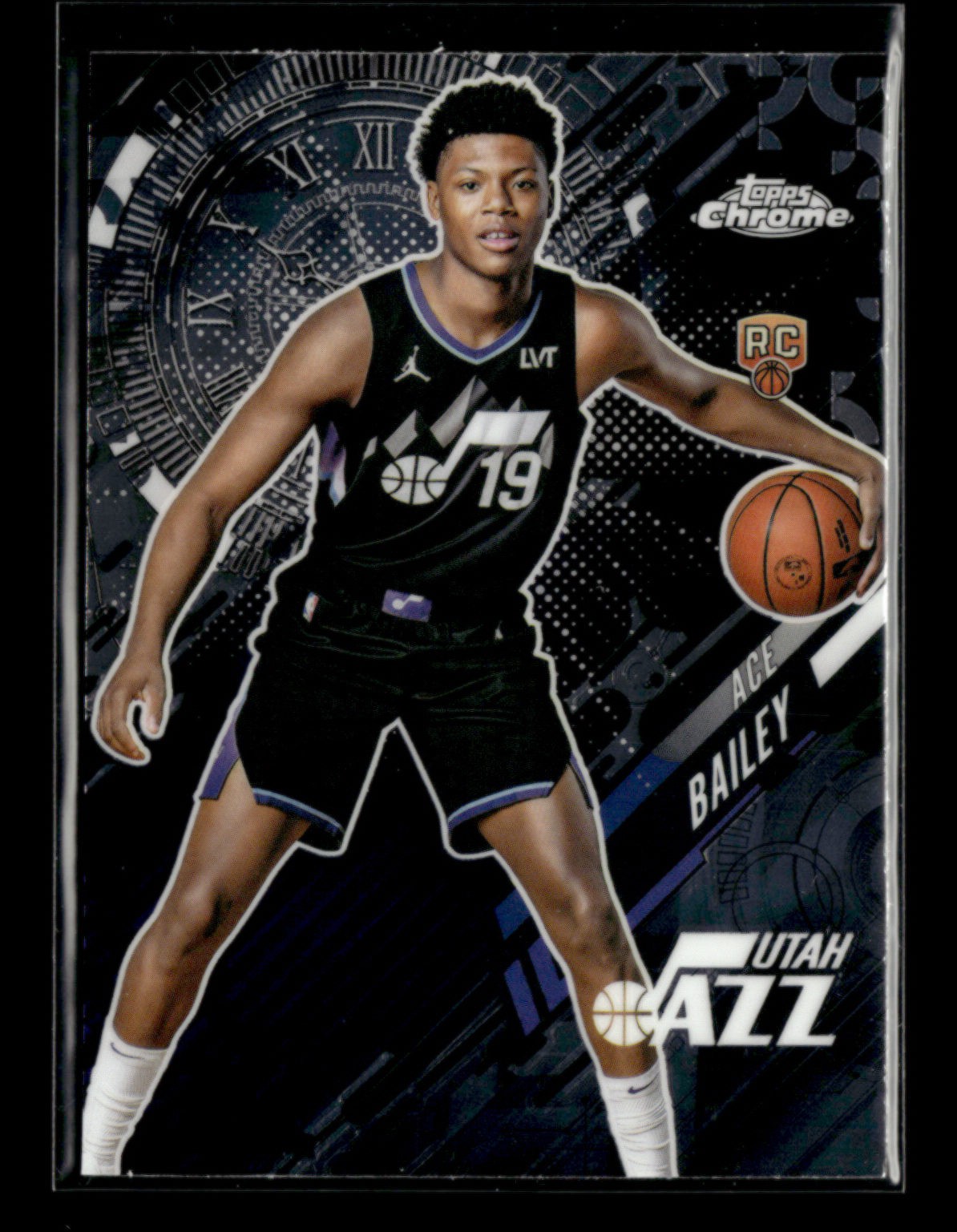 Ace Bailey 2025-26 Topps Chrome Basketball RC Go Time [rive3