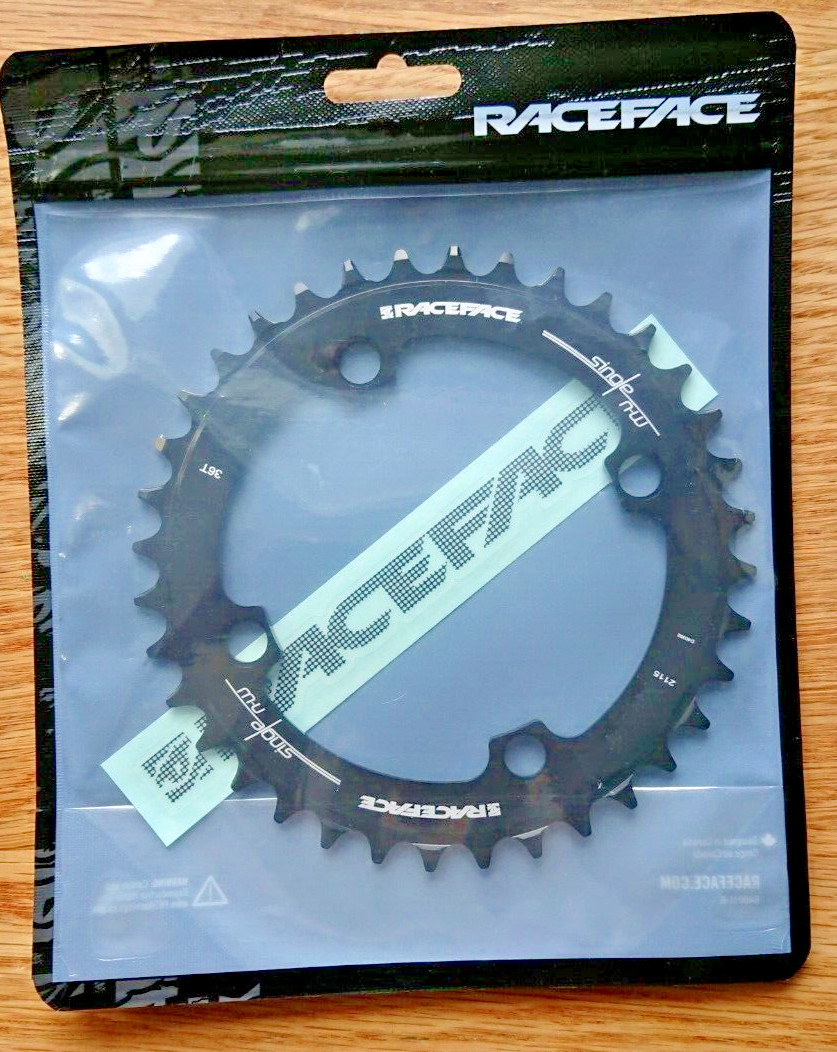 Race Face Chainring 36T 104bcd Narrow Wide Chainring Black  1 x 9, 10, 11 speed
