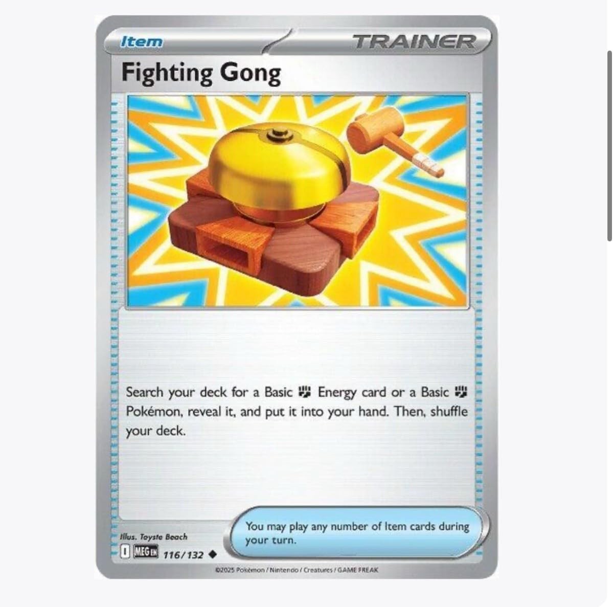 Pokemon - Fighting Gong 116/132 - Mega Evolution - NM/M