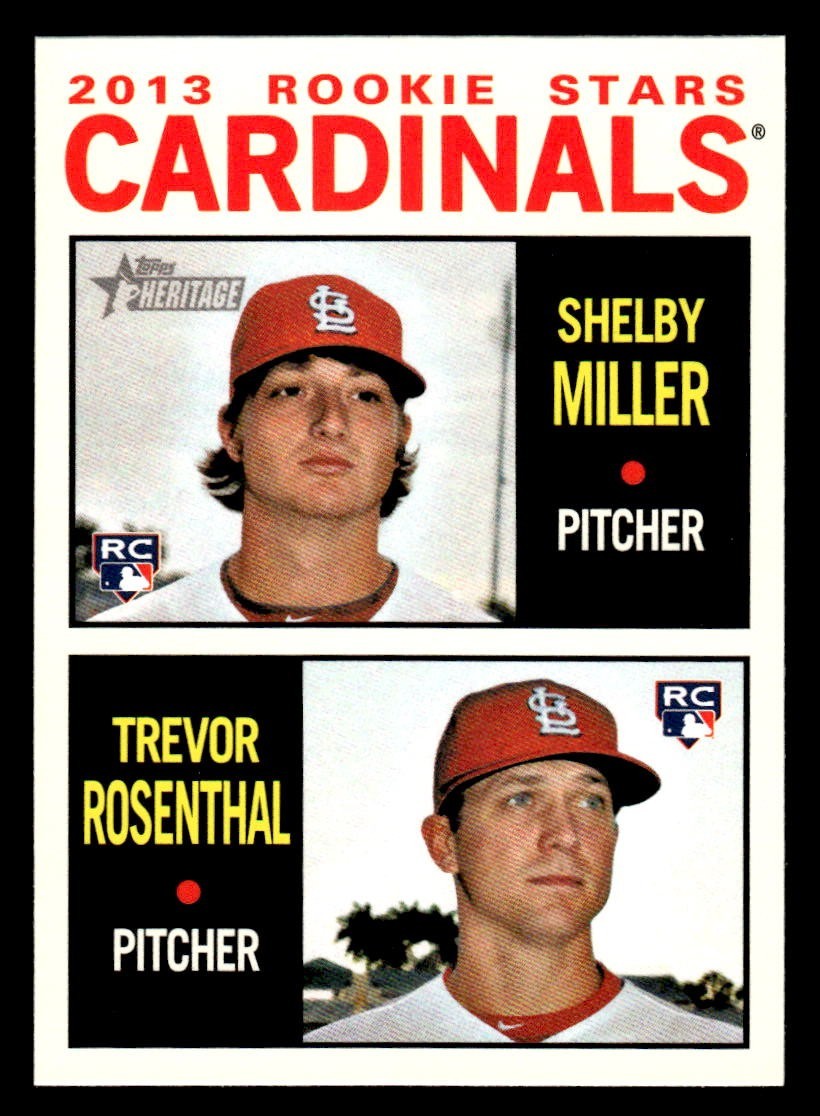 2013 Topps Heritage - Shelby Miller, Trevor Rosenthal #262 (RC)