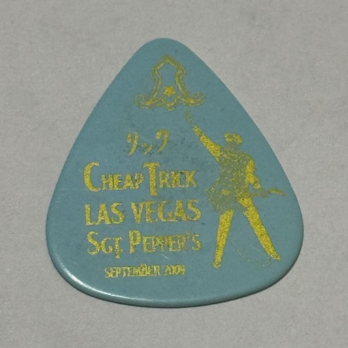 Cheap Trick Rick Nielsen Signature Guitar Pick Sgt. Pepper's Las Vegas 2009 Tour - Picture 1 of 2