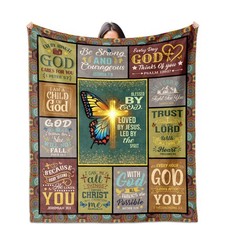 Christian Gifts for Women Throw Blanket 60"x50", Christian Birthday Gifts, Re...