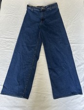 Universal Thread Sailor Wide Leg Jeans Dark Wash High Rise Sz 4