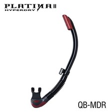 Tusa Platina Hyperdry II Snorkel - Black/Metallic Dark Red SP-170QB-MDR 