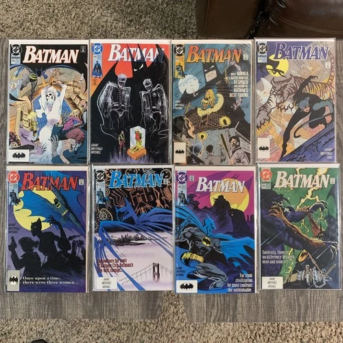Batman Lot of 8 Vintage High Grade Early 90’s DC Comics Books