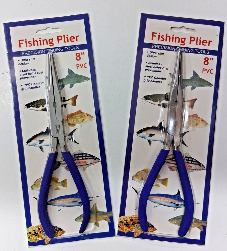 Two pair brand new Tooltron 8 inch fishing pliers